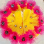 Yellow color feather fabric warm and soft poshak for kanhaji